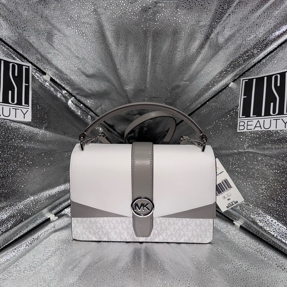 Michael Kors (NWT): Greenwich —White and Gray Women's Bag - Picture 1 of 2